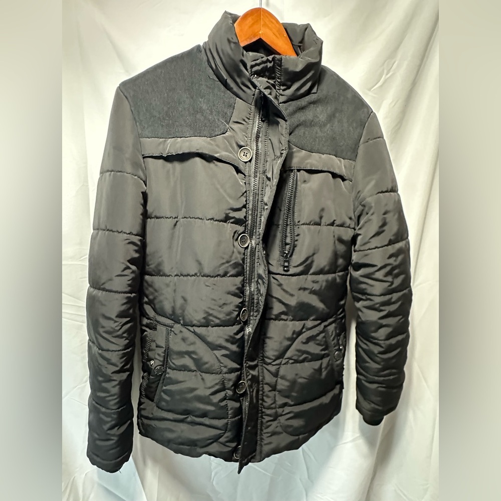 Vogue Men’s Fashion Black Quilted Puffer Jacket